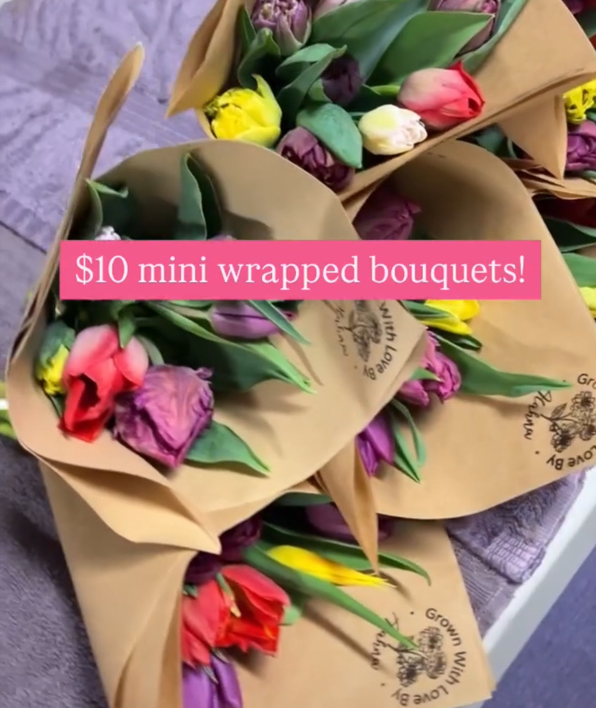 Wrapped Mini Bouquet