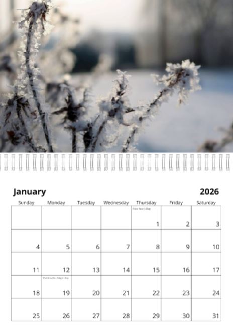 2026 Wall Calendar