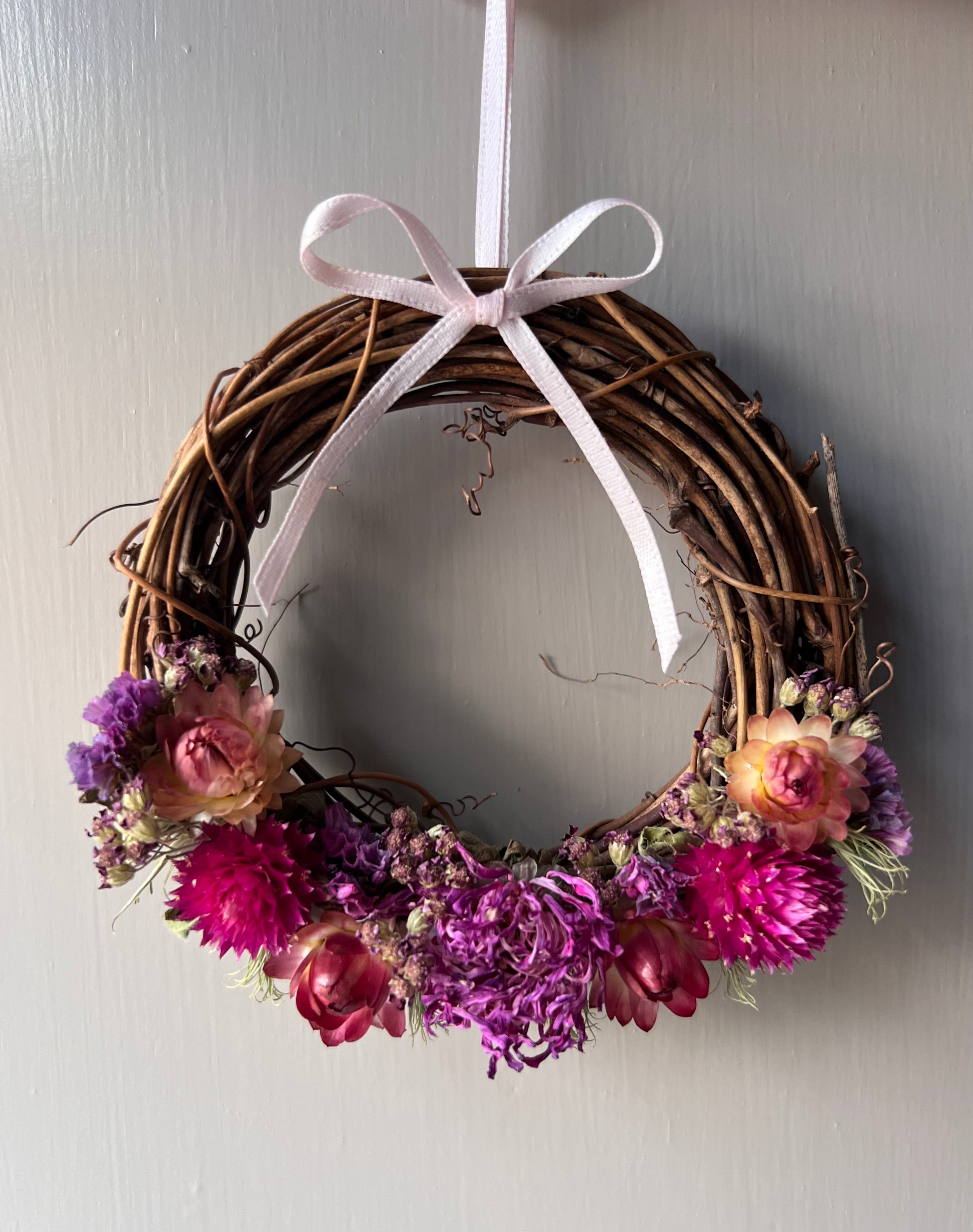 Mini Wreath with Everlasting Flowers